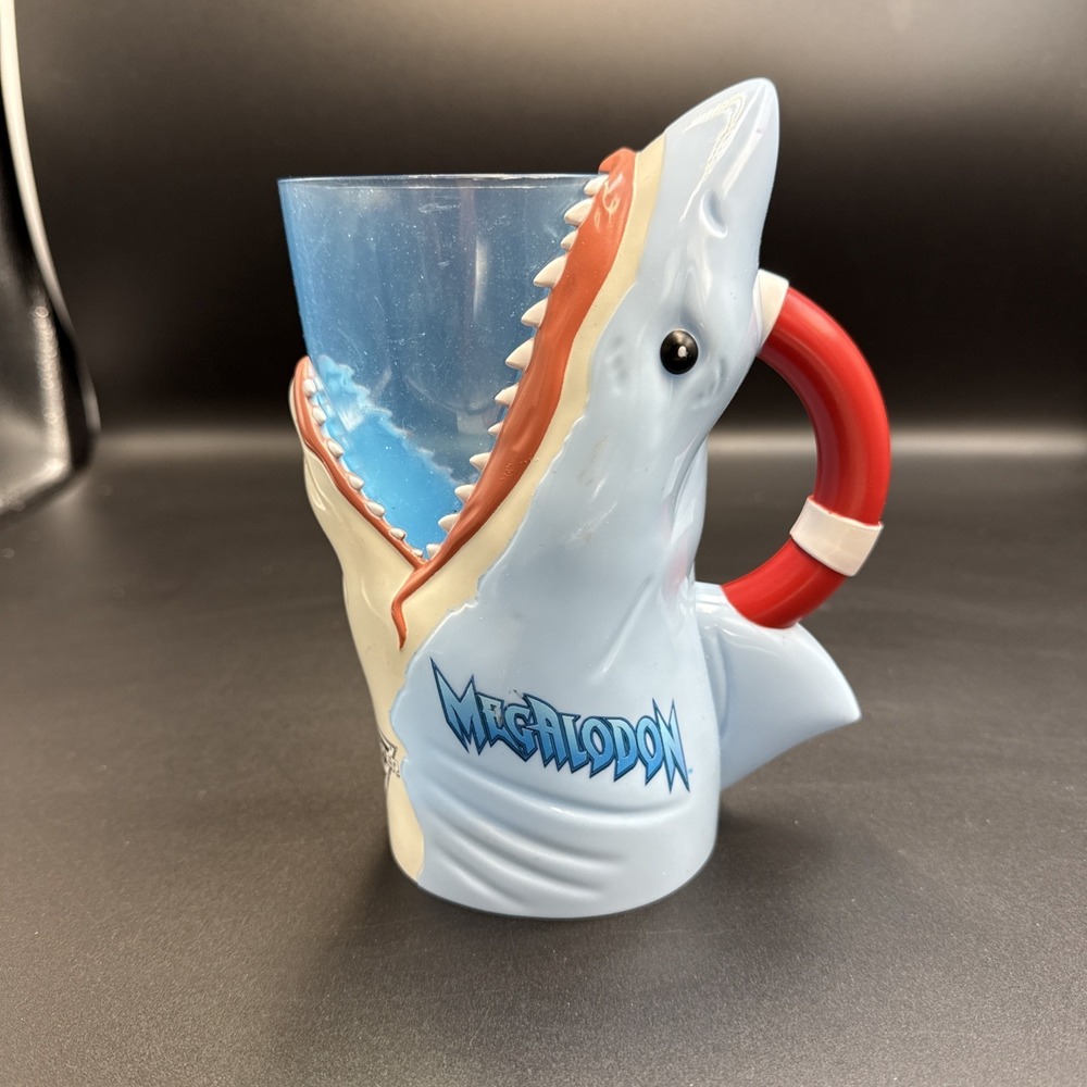 Monster Jam‎ Megalodon Great White Shark Cup Mug Souvenir Bite Untested